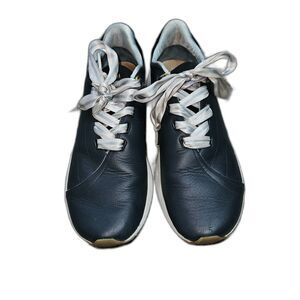 ATHLETA SAYSH Navy Leather Sneakers Size 11